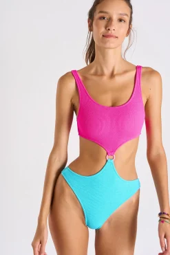 MAILLOT 1 PIECE ROLLER SCRUNCHYMIX-Banana Moon Best