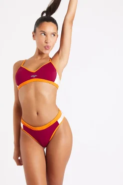 Maillot de bain 2 pièces bordeaux Jiao & Salsa Player-Banana Moon Discount