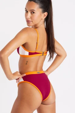 Maillot de bain 2 pièces bordeaux Jiao & Salsa Player-Banana Moon Discount