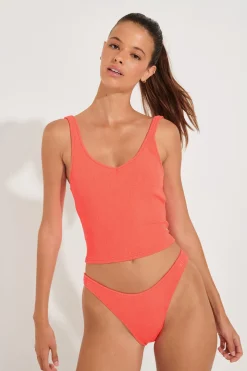 Maillot de bain 2 pièces corail TIAMO & NAIDA SCRUNCHY-Banana Moon Fashion