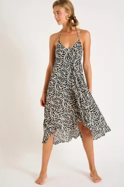 ROBE BEACHWEAR OHARA ZEBRAVOIL-Banana Moon Online