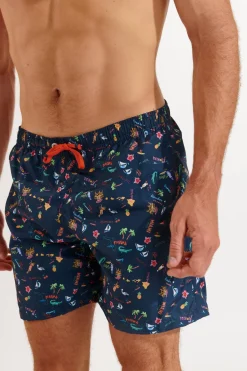 SHORT DE BAIN HOMME MANLY KURUMBA-Banana Moon Hot